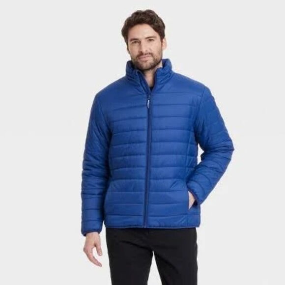 NEW Goodfellow & Co™ Men's Lightweight Puffer Jacket Symphony Blue Small - Picture 1 of 8